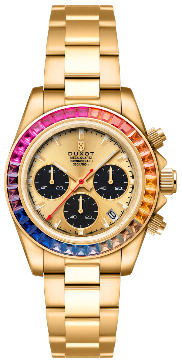 Duxot Accelero Rainbow Chronograph Sunray Gold DX-2064-44