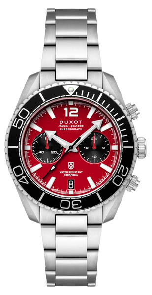 Duxot Tiburon Chronograph Brick Red DX-2062-22 - SeriousWatches.com
