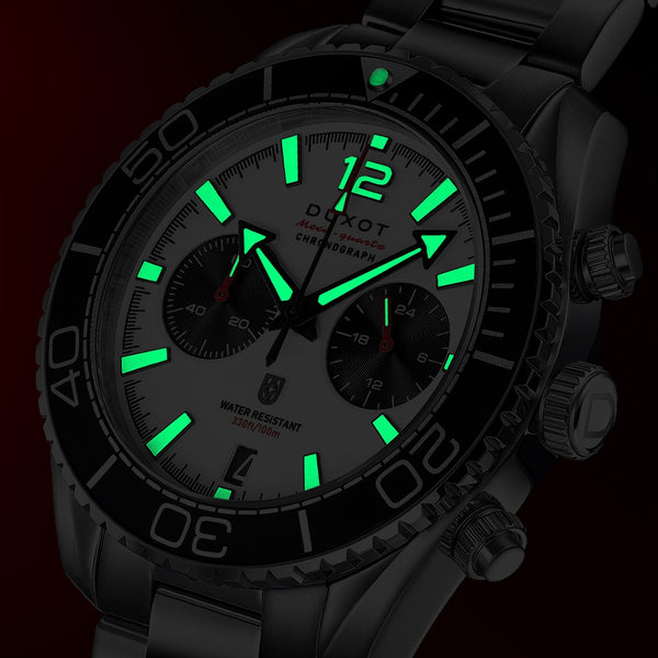 Duxot Tiburon Chronograph Buff White DX-2062-44