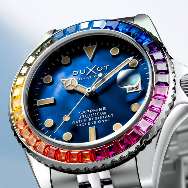 Duxot Atlantica 40 Rainbow Automatic Blue MOP DX-2077-55
