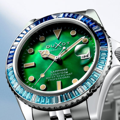 Duxot Atlantica 40 Rainbow Automatic Green MOP DX-2077-77
