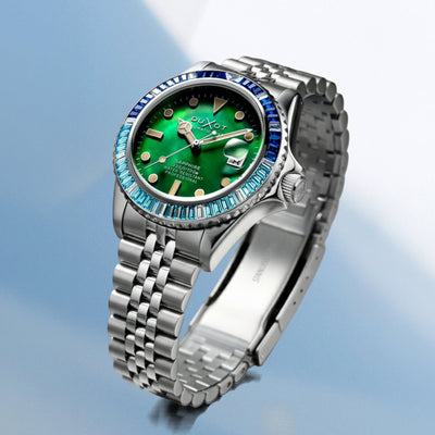 Duxot Atlantica 40 Rainbow Automatic Green MOP DX-2077-77