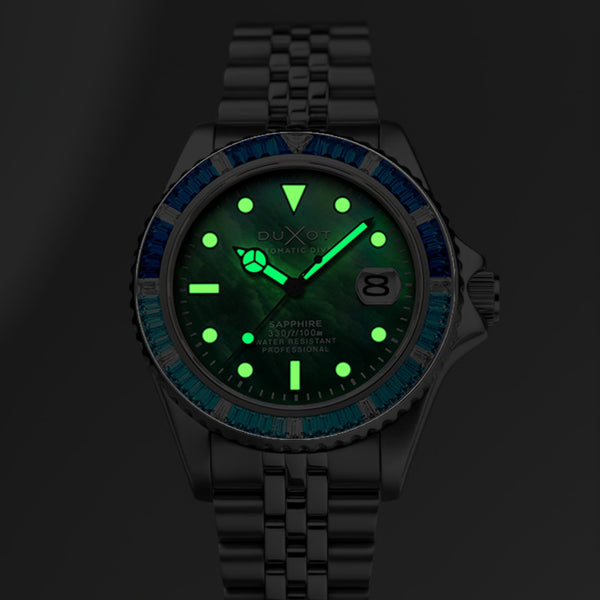 Duxot Atlantica 40 Rainbow Automatic Green MOP DX-2077-77