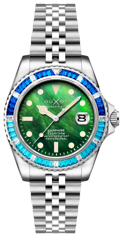 Duxot Atlantica 40 Rainbow Automatic Green MOP DX-2077-77