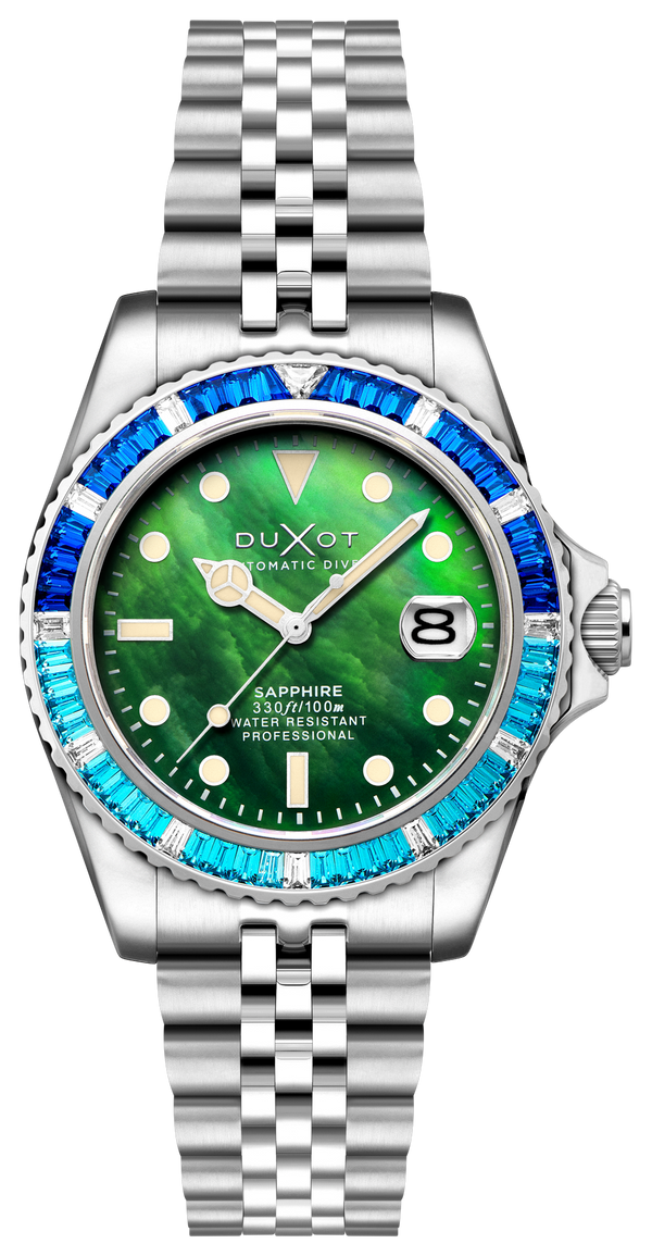 Duxot Atlantica 40 Rainbow Automatic Green MOP DX-2077-77
