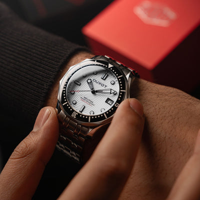 Duxot Henri Diver Matt Silver DX-2060-77