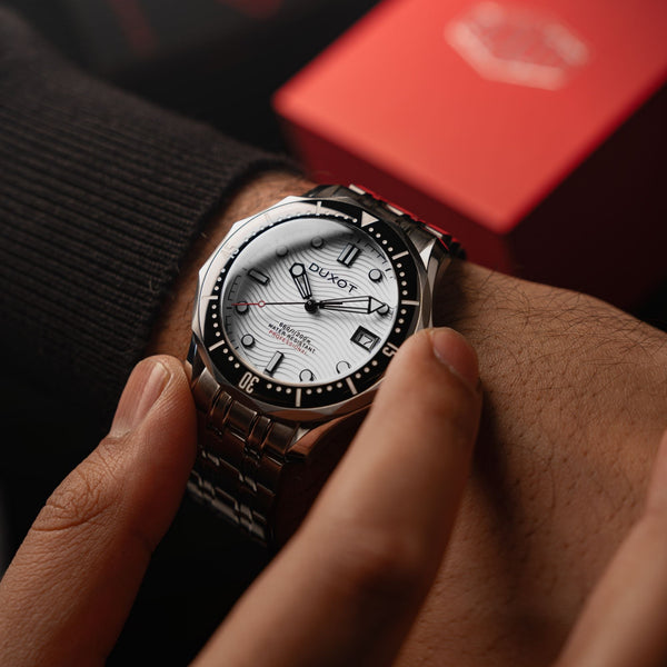 Duxot Henri Diver Matt Silver DX-2060-77