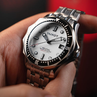 Duxot Henri Diver Matt Silver DX-2060-77