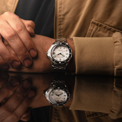 Duxot Henri Diver Matt Silver DX-2060-77