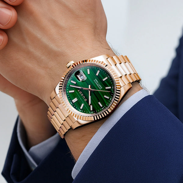 Duxot Marcel Green Malachite Limited Edition DX-2059-FF