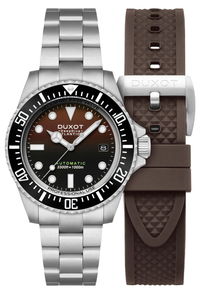 Duxot Atlantica Deep Dive Cacao Brown Limited Edition DX 2066 44 SeriousWatches