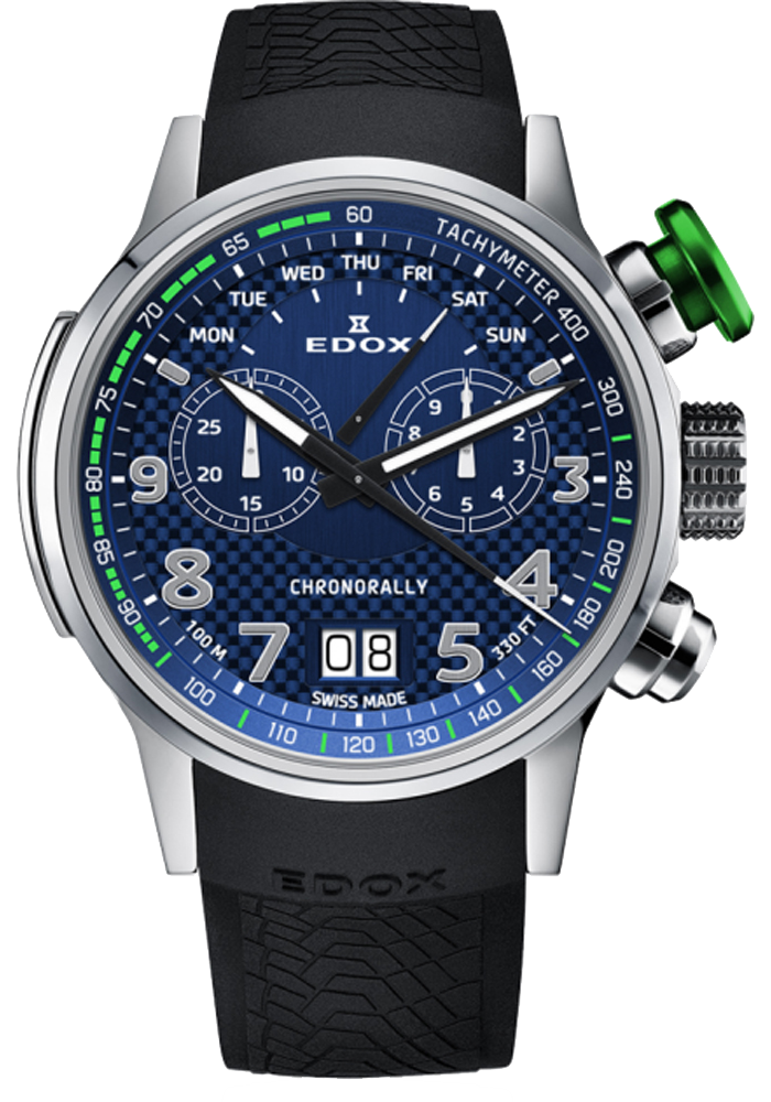 Edox Chronorally Chronograph 38001 TINV BUV3