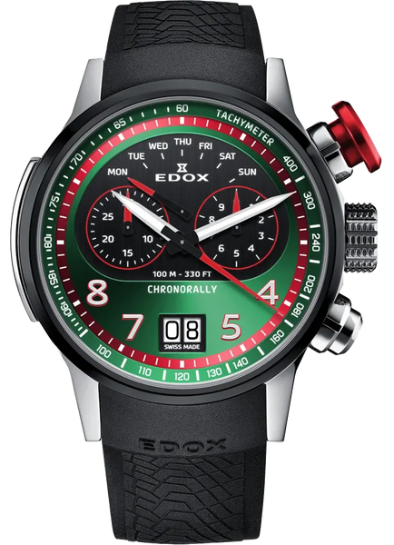 Edox Chronorally Chronograph 38001 TINNR VR - SeriousWatches.com