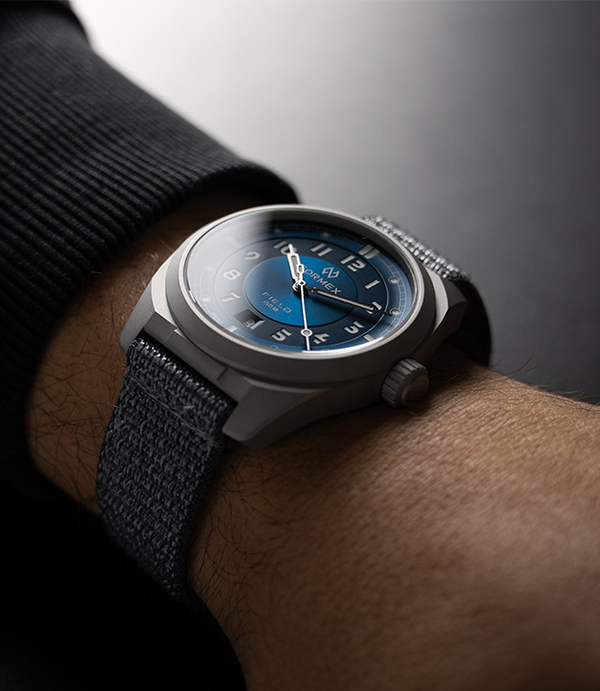 Formex Field 40mm Deep Blue Leather