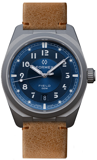 Formex Field 40mm Deep Blue Leather