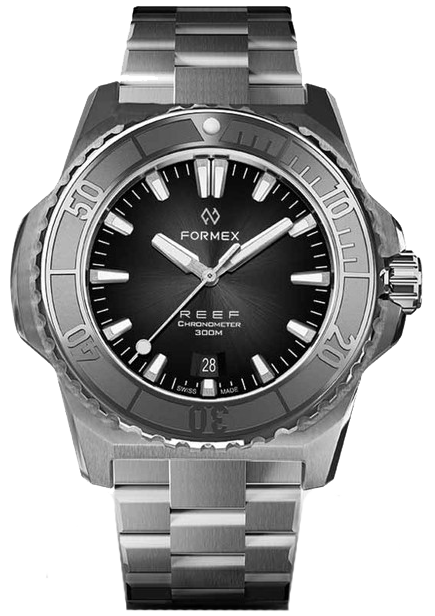 Formex REEF Automatic Chronometer 300m Black Steel Bezel