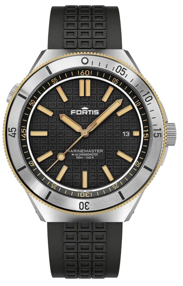 Fortis Marinemaster M-44 Black Resin Gold
