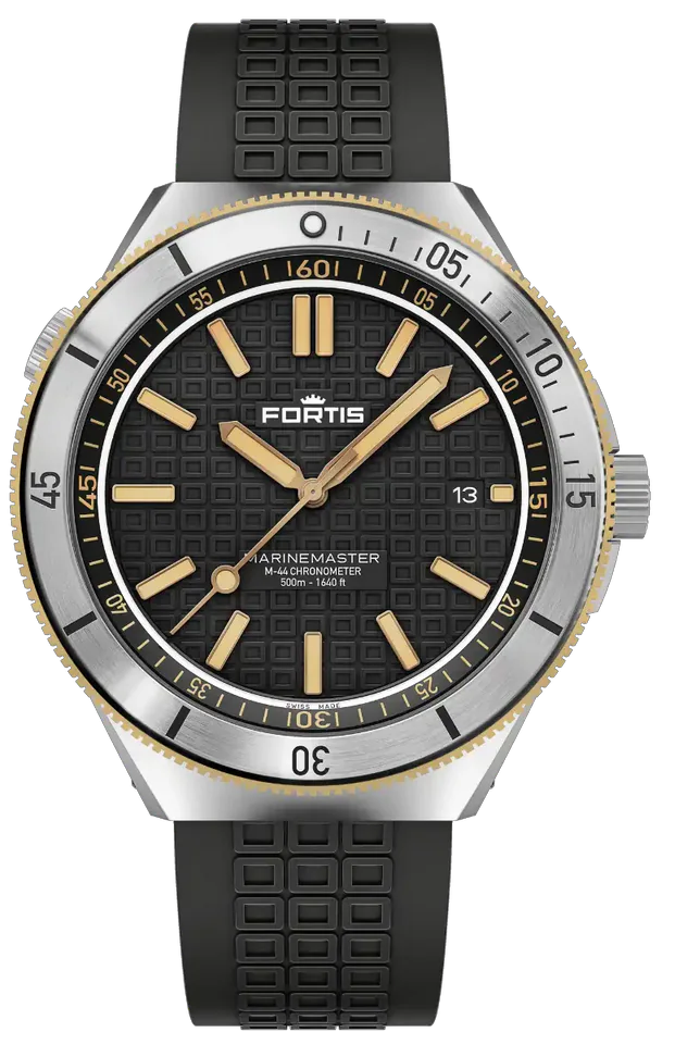 Fortis Marinemaster M-44 Black Resin Gold