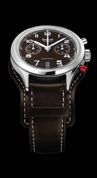 Hanhart 417 ES Mocha Flyback Date 42mm Limited Edition