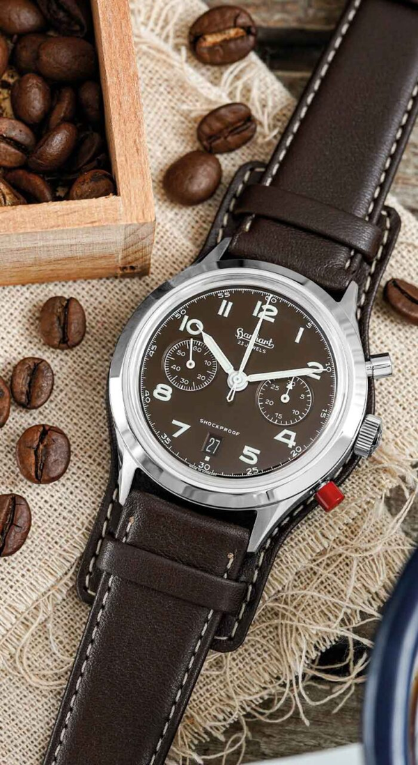 Hanhart 417 ES Mocha Flyback Date 42mm Limited Edition