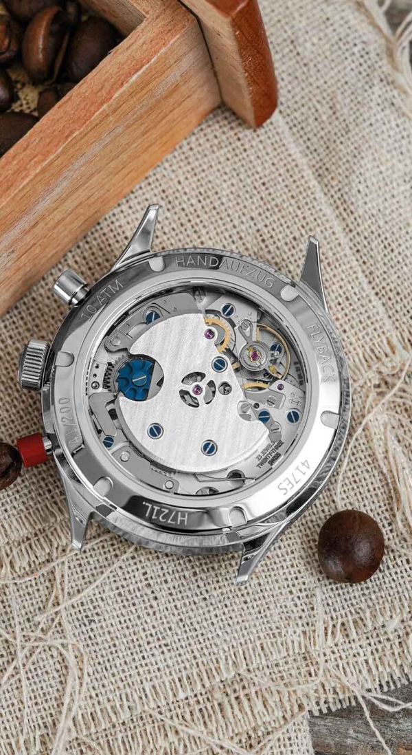 Hanhart 417 ES Mocha Flyback Date 42mm Limited Edition