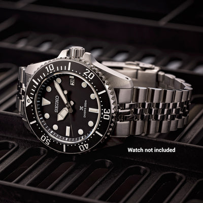 Islander Watch 20mm Brushed and Polished Bracelet for Seiko 41mm Solar Dive #BRAC-132
