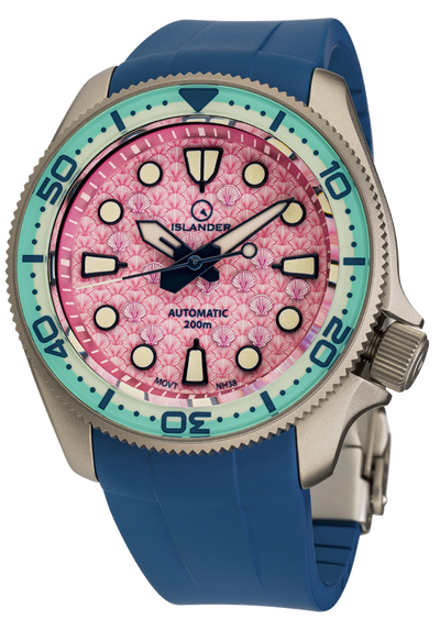 Islander Watch Sands Point Titanium Pink Shell Dial #ISL-260