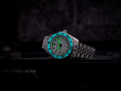 Islander Saltaire 38mm Solar Dive Watch Pure White ISL-281