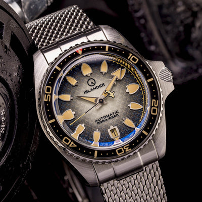 Islander Watch Hudson Harpoon Diver Degrading Black Dial #ISL-302