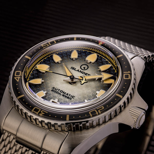 Islander Watch Hudson Harpoon Diver Degrading Black Dial #ISL-302
