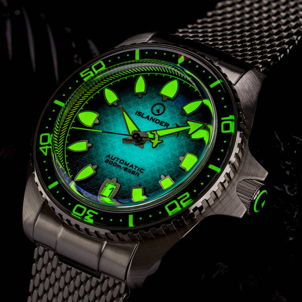 Islander Watch Hudson Harpoon Diver Degrading Black Dial #ISL-302
