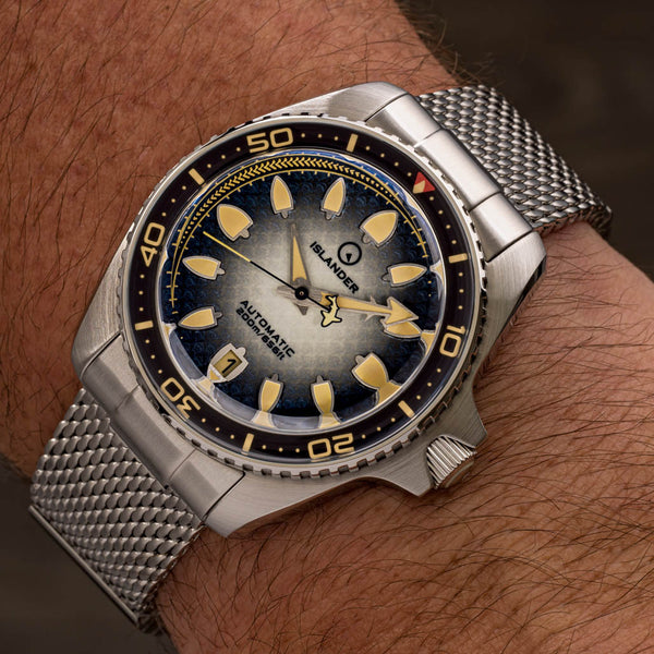 Islander Watch Hudson Harpoon Diver Degrading Black Dial #ISL-302