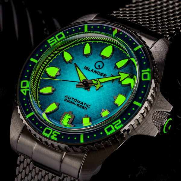 Islander Watch Hudson Harpoon Diver Degrading Sea Blue #ISL-303