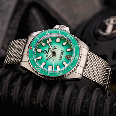 Islander Watch Hudson Harpoon Diver Degrading Sea Green #ISL-305
