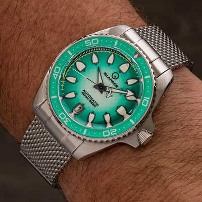 Islander Watch Hudson Harpoon Diver Degrading Sea Green #ISL-305