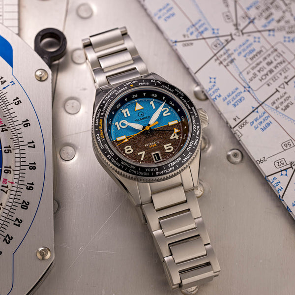 Islander Watch Calabro GMT World Time Attitude Indicator #ISL-318