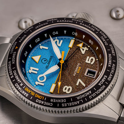 Islander Watch Calabro GMT World Time Attitude Indicator #ISL-318