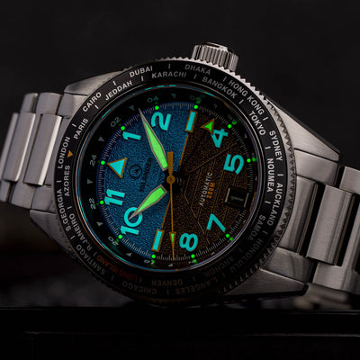 Islander Watch Calabro GMT World Time Attitude Indicator #ISL-318
