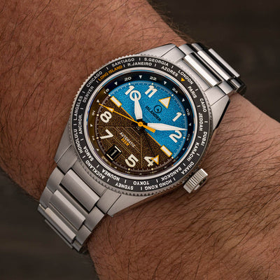 Islander Watch Calabro GMT World Time Attitude Indicator #ISL-318