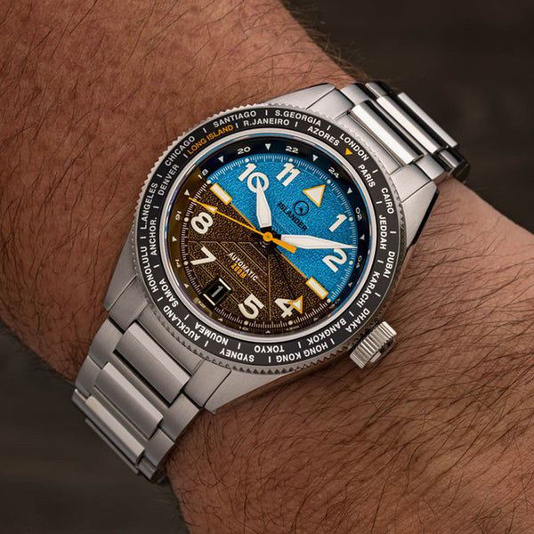 Islander Watch Calabro GMT World Time Attitude Indicator #ISL-318