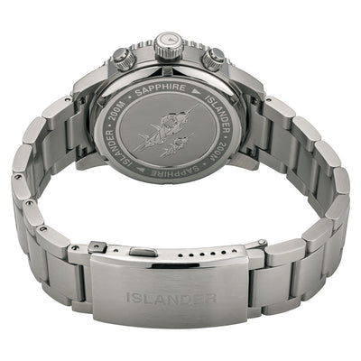 Islander Watch Calverton Flight Chronograph Alarm White #ISL-324