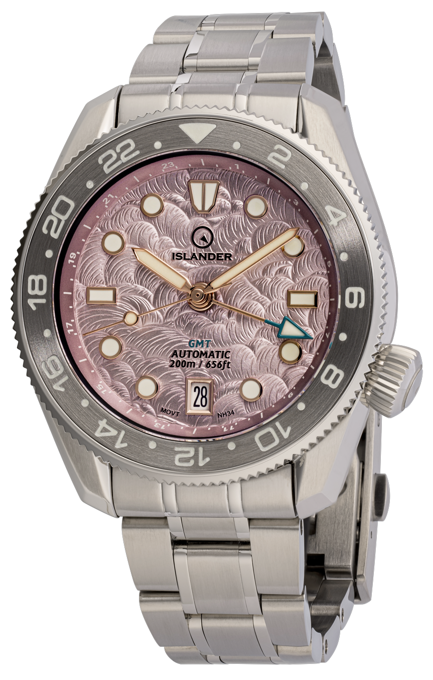 Islander Watch JFK Automatic GMT Cherry Blossom #ISL-337