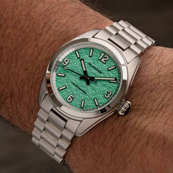 Islander Watch Brookville Calligraphy Edition Green Parchment #ISL-339