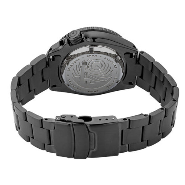 Islander Watch Automatic Dive Watch Black Dial DLC #ISL-34