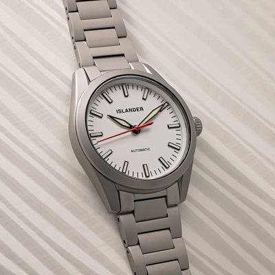 Islander Watch Thunderbolt Pilot White Dial #ISL-343
