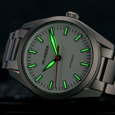 Islander Watch Thunderbolt Pilot White Dial #ISL-343