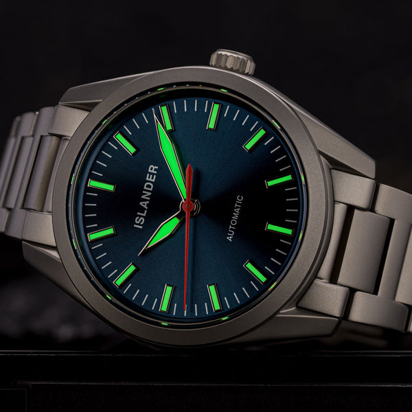 Islander Watch Thunderbolt Pilot Radiant Blue Dial #ISL-344