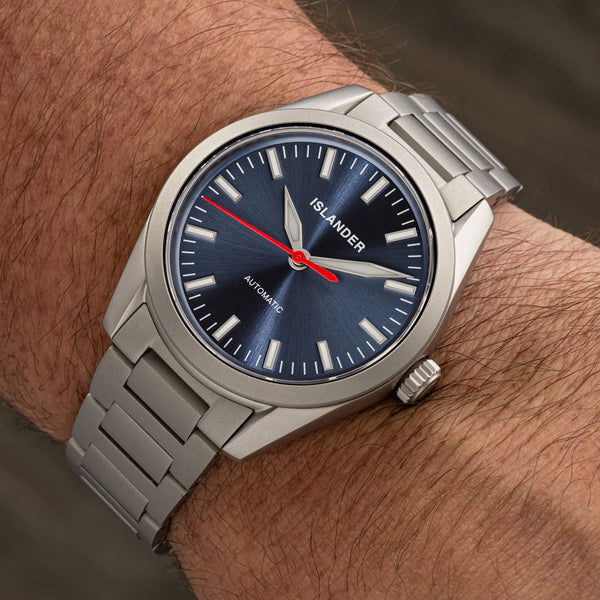 Islander Watch Thunderbolt Pilot Radiant Blue Dial #ISL-344