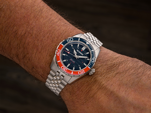 Islander Saltaire 38mm Solar Dive Watch Blue ISL-357