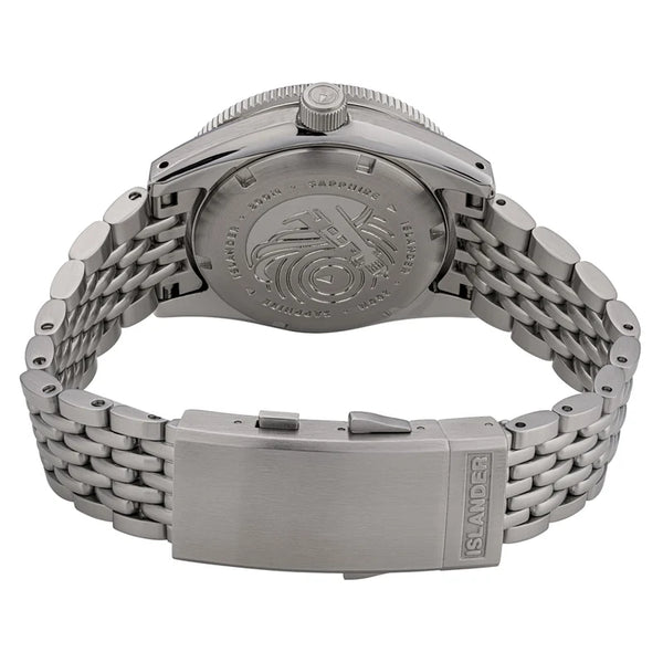 Islander Watch Northport Hi-Beat Automatic White Ripple Dial #ISL-360